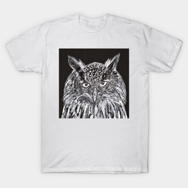 WHAT THE OWL SEES T-Shirt by lautir